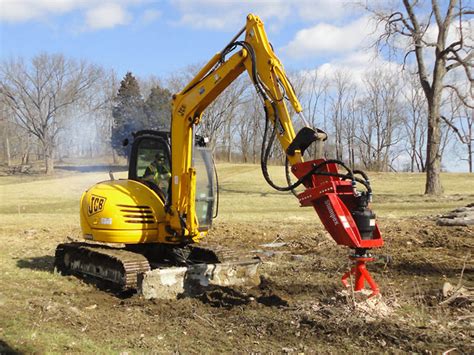 mini excavator stump grinder attachment